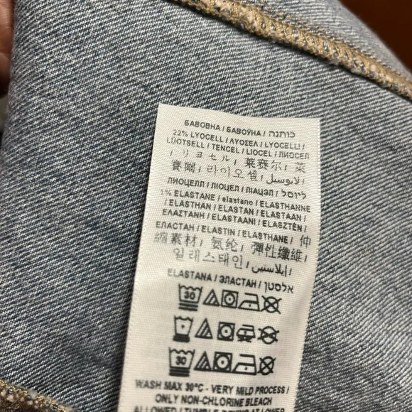 Guess Women’s Raye Zip Front Blue Denim Dress. Size S NWT. - Picture 11 of 11